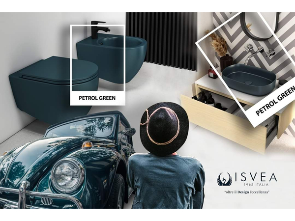 Infinity WC+Toilet Seat  Petrol Green Matt