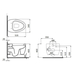 Etna WC + Toilet Seat  Black Matt