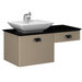 Bei 100cm  Black & Taupe