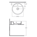 Infinity Washbasin 42 cm Anthracite Matt
