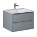 Pro basin unit 2 drawers, grey 70cm