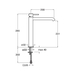 Phi tall washbasin mixer