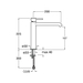 Phi washbasin mixer medium