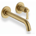Regular external single-control wall-mounted 2-hole washbasin set