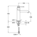 Regular single-control deck-mounted single-hole washbasin mixer