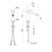 Otago inox bidet mixer