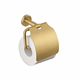 Vema brushed gold wall paper holder