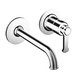 Regular external single-control wall-mounted 2-hole washbasin set