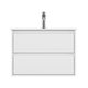 Pro basin unit 2 drawers white 70cm