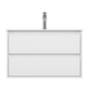 Pro basin unit 2 drawers white 80cm